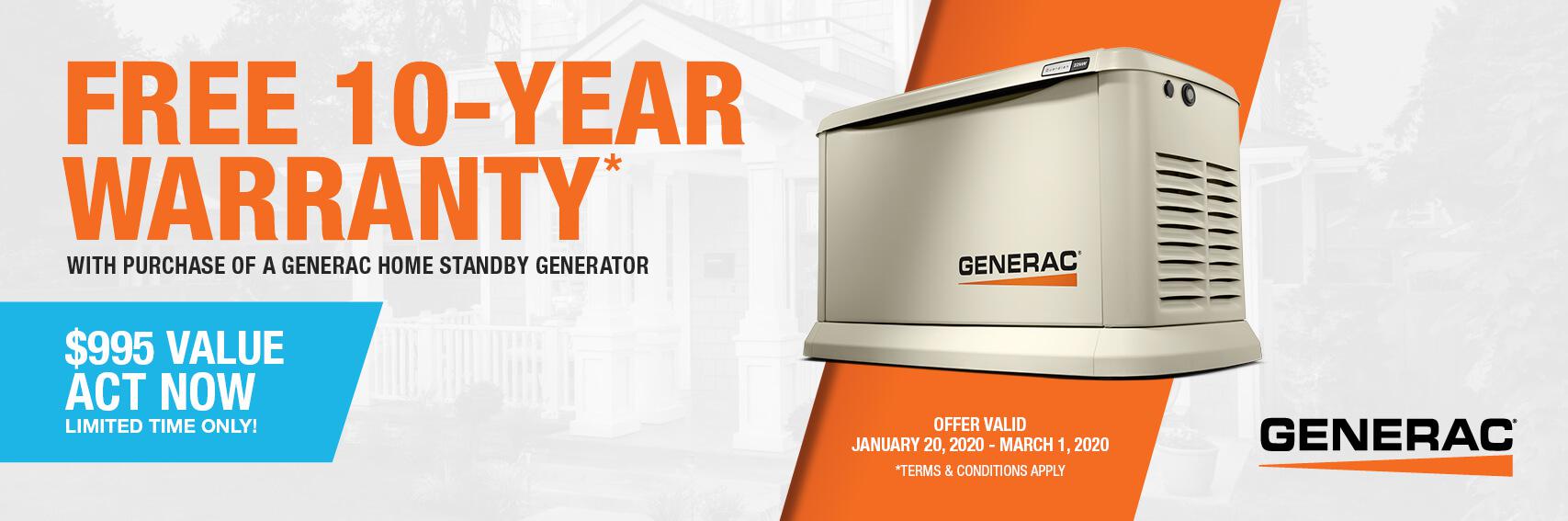 Homestandby Generator Deal | Warranty Offer | Generac Dealer | Bradner, OH